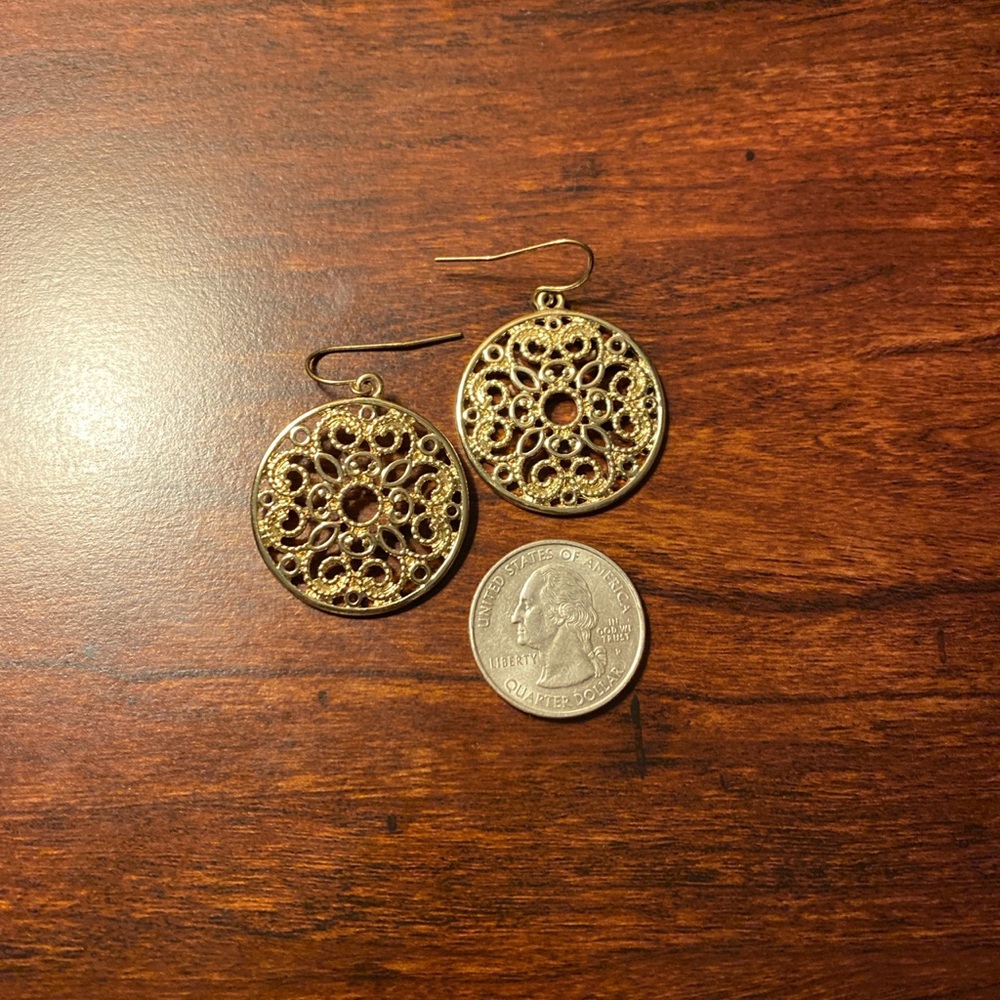 Gold earrings